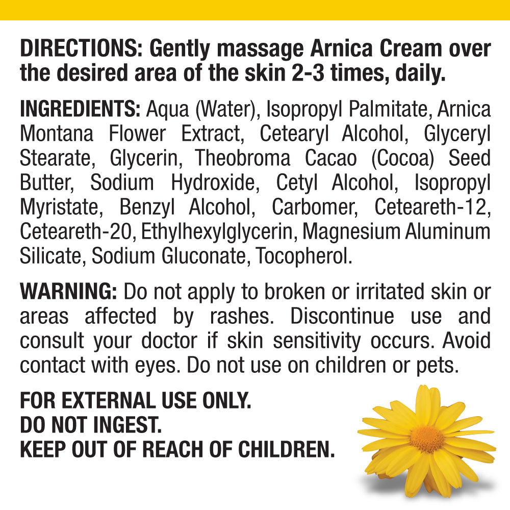Real Relief Arnica Cream 8 oz Soothing Cream