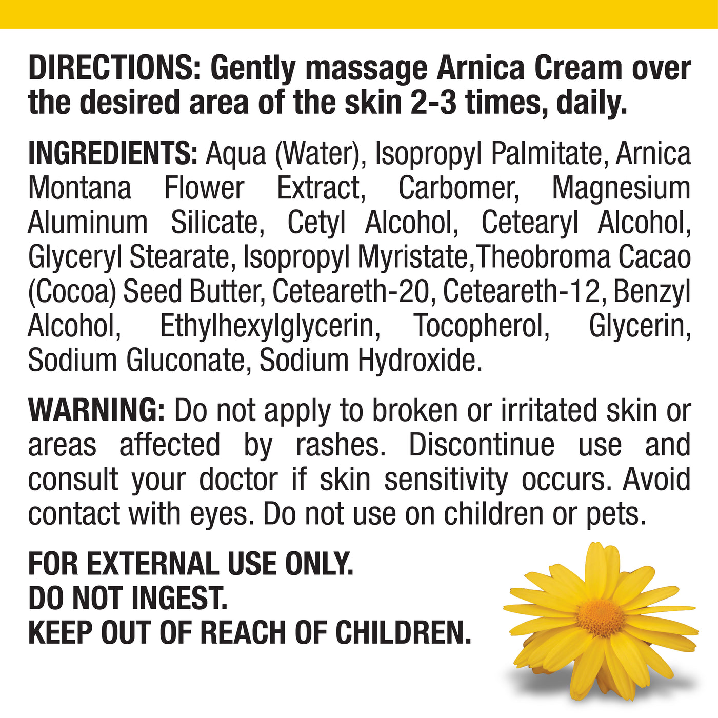 Real Relief Arnica Cream 4 oz Soothing Cream