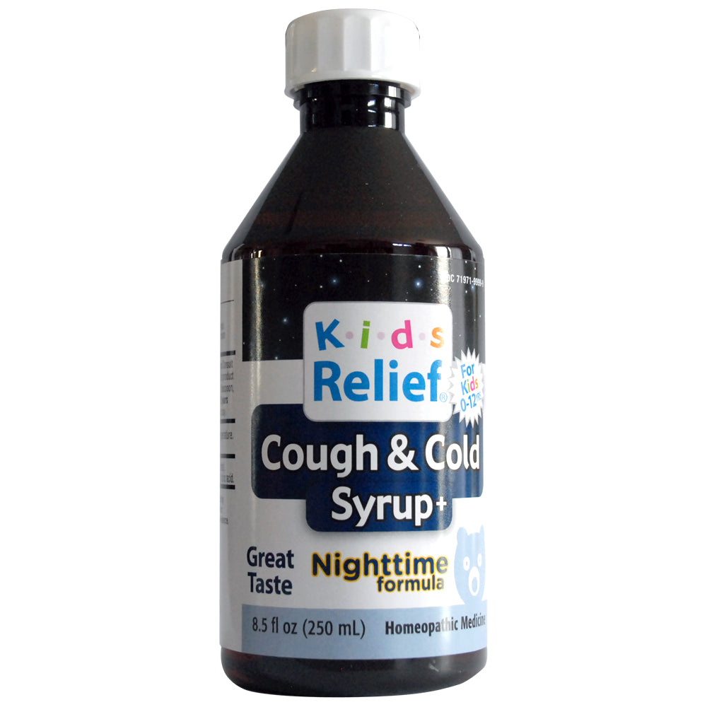 Kids Relief Cough & Cold Nighttime Syrup for Kids 0-12 Years (250ML)