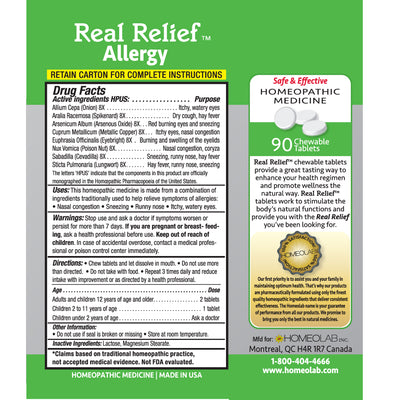 Real Relief Allergy Symptom Relief Tablets